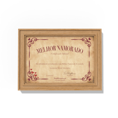 Certificado Oficial - Forever In Words