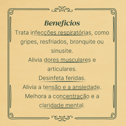 Óleo Essencial - Eucalipto 30ml - A tua História